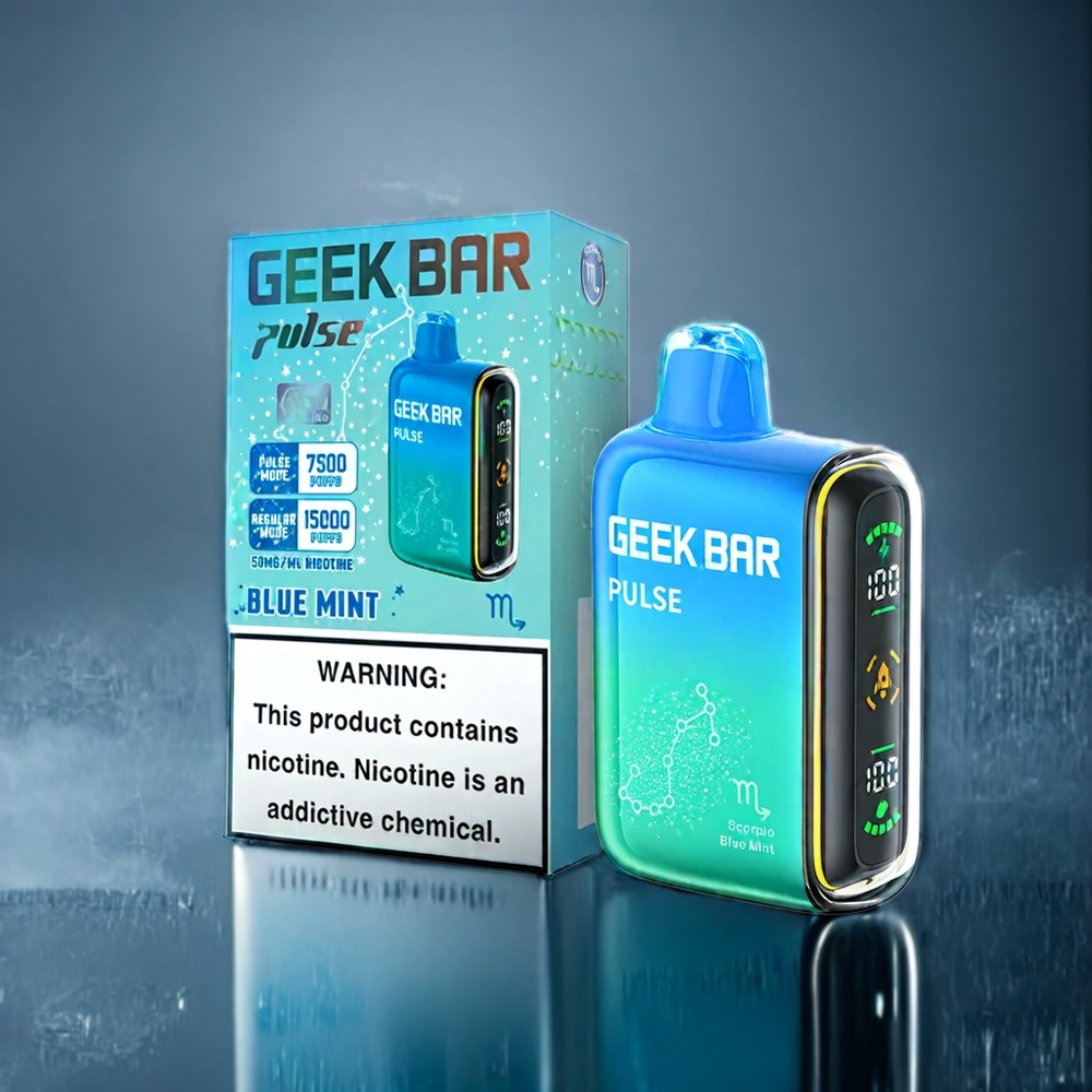 Mango Iskall Geek Bar Pulse 15000 Puffar 16ML 5% 650 mAh Sverige Grossist Zodiac Edition