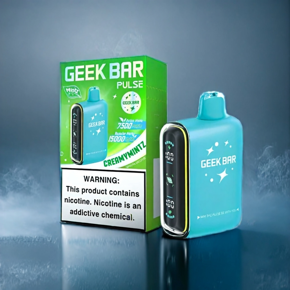 Mynta Geek Bar Pulse Sverige Grossist 15 000 puffar 16ML 5% 650mAh