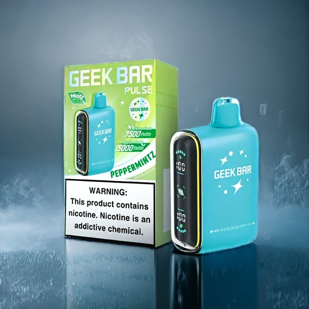 Mynta Geek Bar Pulse Sverige Grossist 15 000 puffar 16ML 5% 650mAh