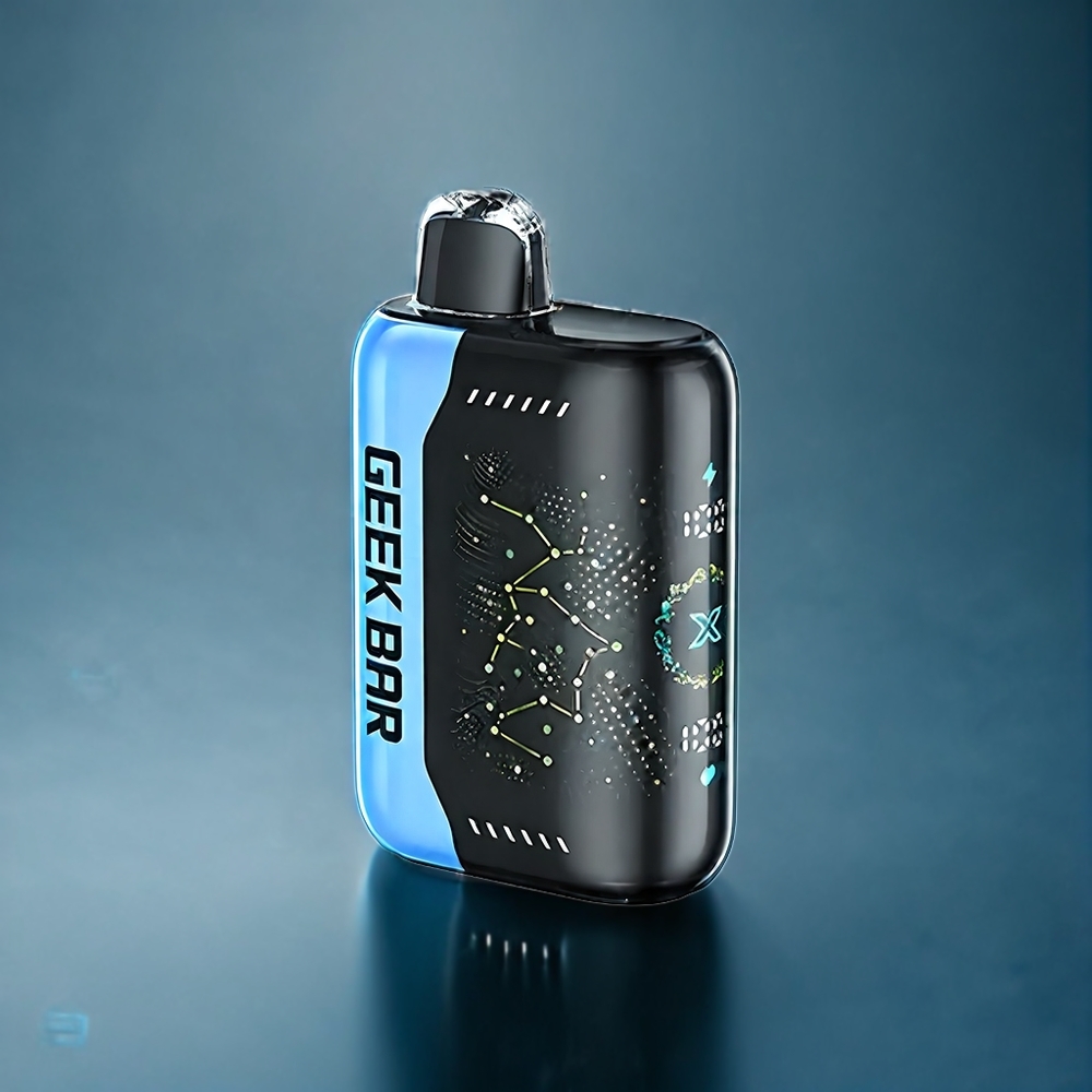 Äpple-Melon Geek Bar Pulse X 25000 Puffar 0% Nikotin Sverige Grossist 18mL 3D-skärm Dual Mesh Coil USB-C