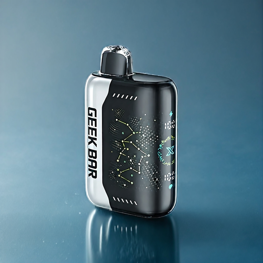 Äpple-Melon Geek Bar Pulse X 25000 Puffar 0% Nikotin Sverige Grossist 18mL 3D-skärm Dual Mesh Coil USB-C