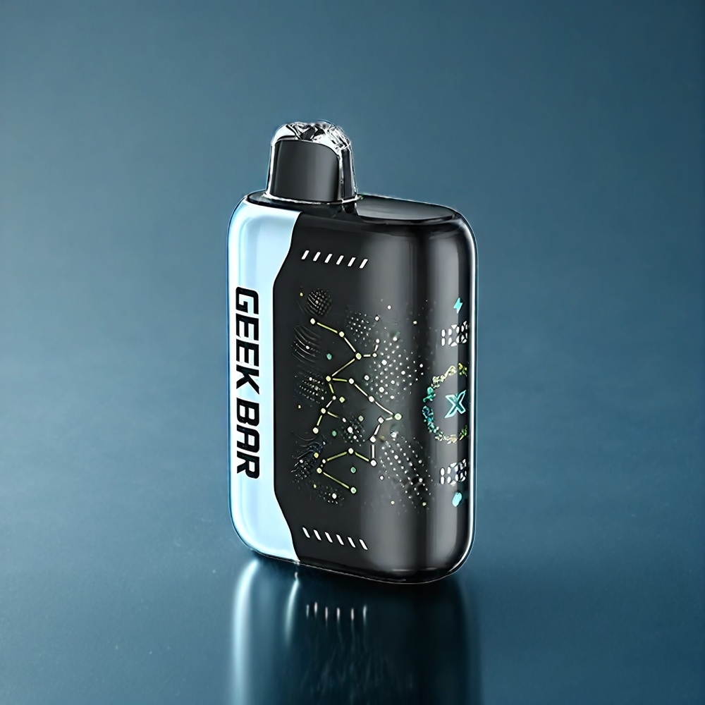 Äpple-Melon Geek Bar Pulse X 25000 Puffar 0% Nikotin Sverige Grossist 18mL 3D-skärm Dual Mesh Coil USB-C