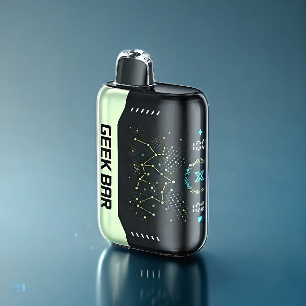 Äpple-Melon Geek Bar Pulse X 25000 Puffar 18mL 3D Skärm Sverige Grossist