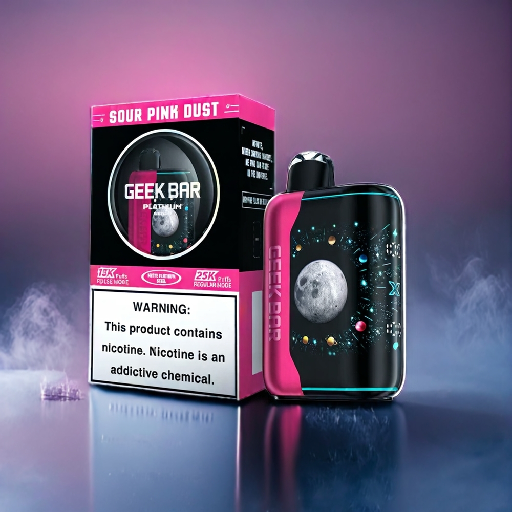 Sur Rosa Damm Geek Bar Pulse X Platinum Edition 25000 Puffar Sverige Grossist 2% Nikotin