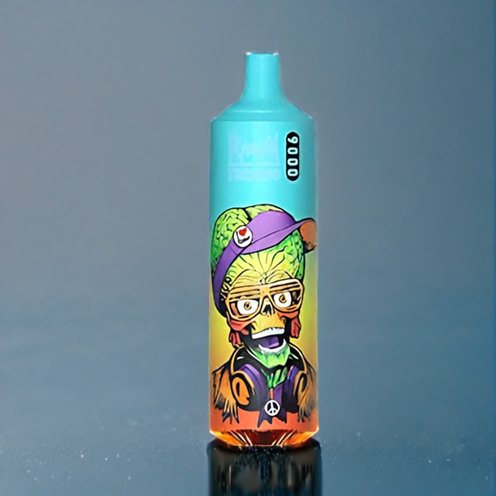 Blåljuv Is RandM Tornado 9000 Puffar 18 mL Mesh Coil 54 Smaker RGB Display Sverige Grossist