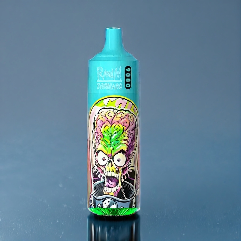 Jordgubbe Granatäpple RandM Tornado 9000 Puffar 850 mAh 18 mL Mesh Coil RGB Display 54 Smaker Sverige Grossist