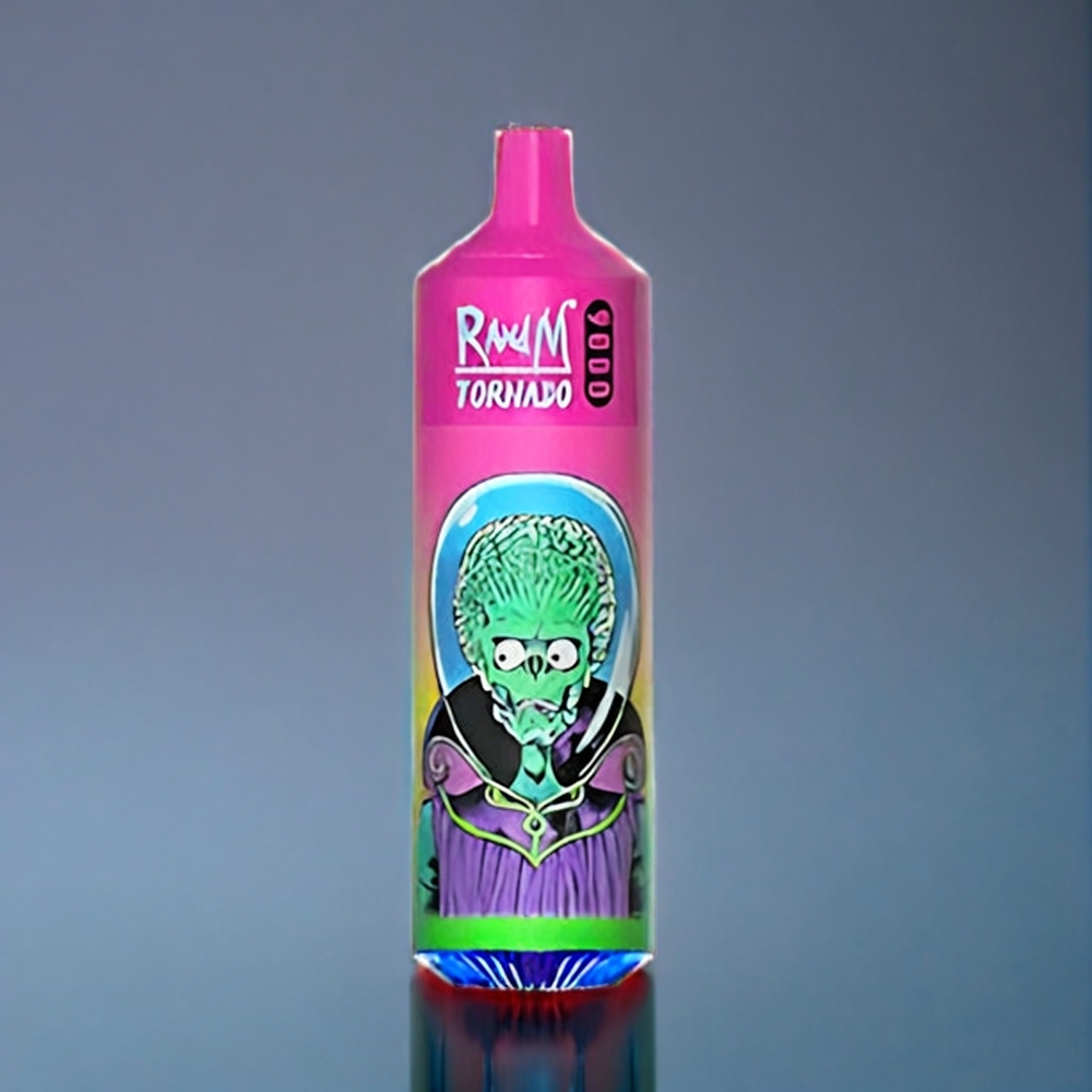 Vattenmelon Tuggumi RandM Tornado 9000 Puffar 850 mAh 18 mL Mesh Coil RGB Display 54 Smaker Sverige Grossist