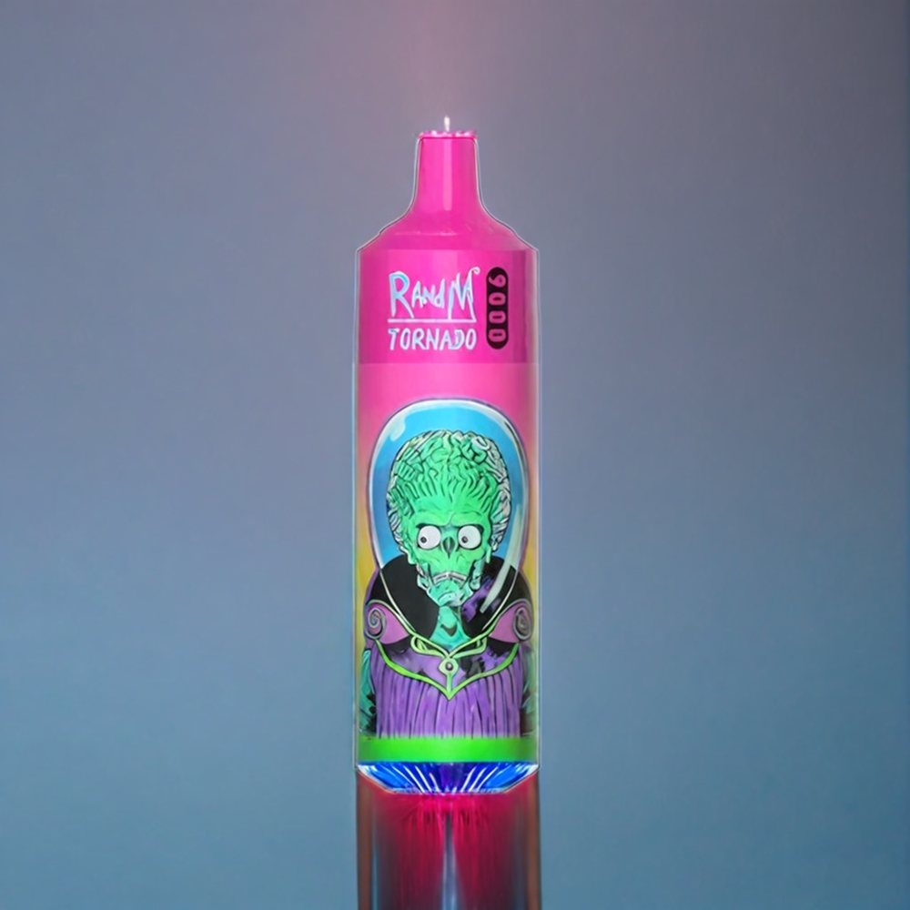 Vattenmelon Tuggummi Smak RandM Tornado 9000 Puffar 850 mAh 18 mL Mesh Coil RGB Display 54 Smaker Sverige Grossist