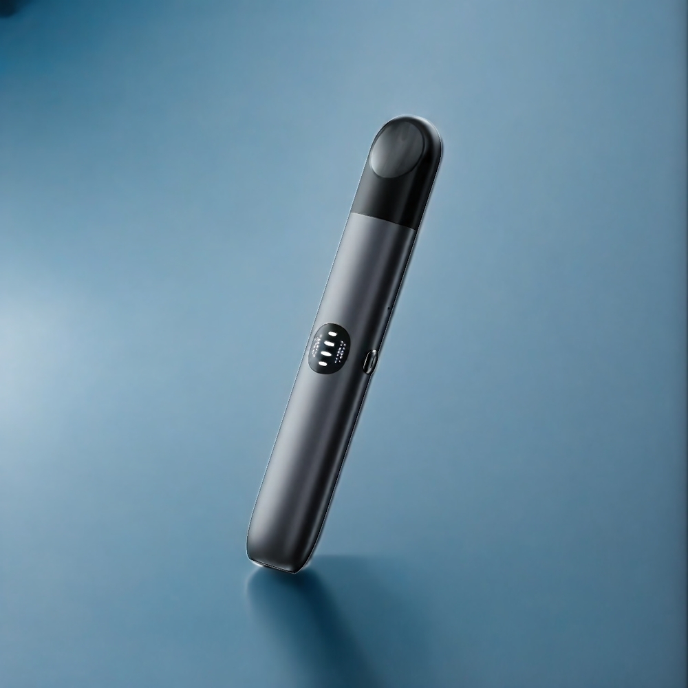 Grå RELX Infinity 2 Svensk Vape Enhet 1.9ml 600-650 puffar Sleek Metallisk 18x108mm 440mAh 3 Effektläden USB-C Sverige Grossist