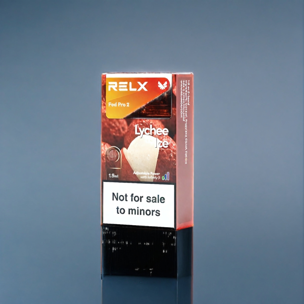 Lychee Is RELX Pod Pro 2 3%/5% Nikotin 600 puffar 1.9ml 2/3 förpackningar Eco/Smooth/Boost Mode Sverige Grossist
