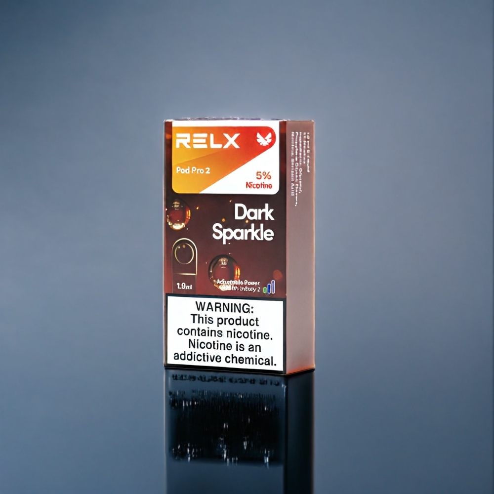 Mörk Glitter RELX Pod Pro 2 Sverige Grossist 3% / 5% Nikotin, 600 puffar