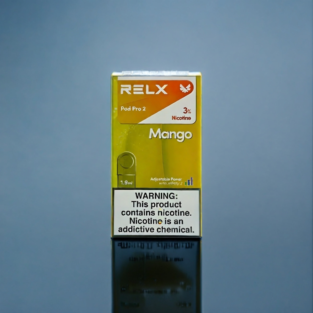 Mango Is RELX Pod Pro 2 Sverige Grossist 3% 5% 600 puffar 1.9ml 2/3 förpackningar 5.5W 6.5W 8W