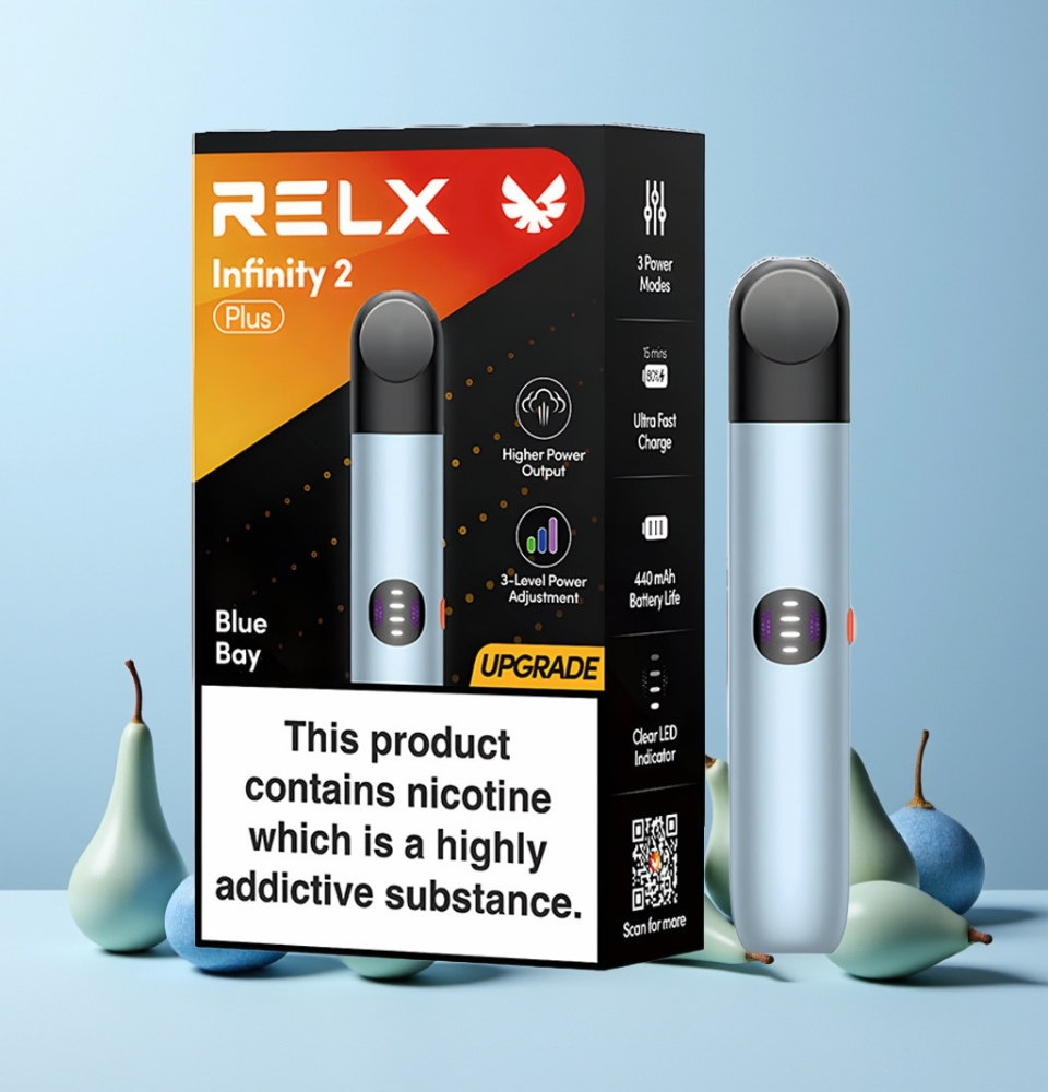 RELX Infinity 3 Plus 600 Puff Multiläge Blå Bukt Sverige Grossist