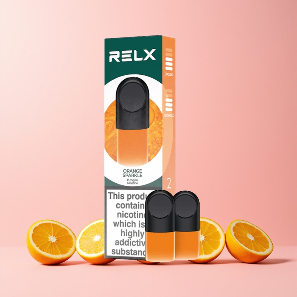 RELX Pod Pro 1.8% Komfort & Rökrik Apelsinskimrande Sverige Grossist