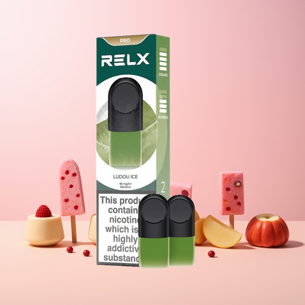RELX Pod Pro 1 Ludou Is Comfortabel Temperatur Optimerad Dragmotstånd Snabb Aktivering Tyst Användning Rikt Ånga Sverige Grossist