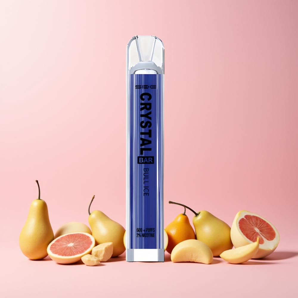 SKE Crystal Bar 600 Disposable Vape Bull Is (0%/2% Nikotin, 500mAh, 600 Puffar, 2.0ml E-vätska, Mesh Coil) Sverige Grossist