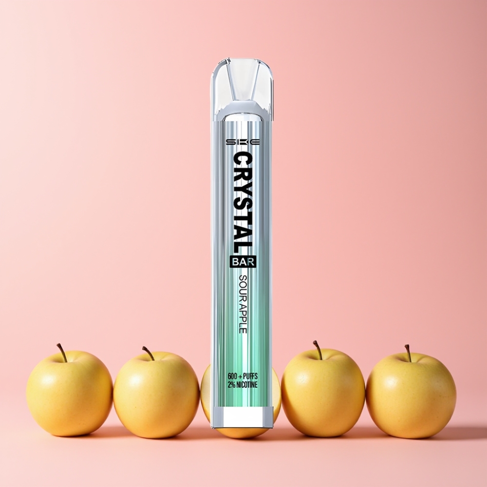 SKE Crystal Bar 600 Puff 500mAh 2ml Suräpple Sverige Grossist