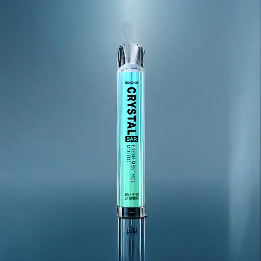 Frisk Mentol Mojito SKE Crystal BAR 600 2ml 0%/2% Sverige Grossist Mesh Coil 600 Puffar