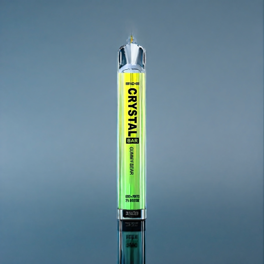 Gummy Bear SKE Crystal BAR 600 Sverige Grossist 0% 2% Nikotin 500mAh 600 Puffar 2.0ml