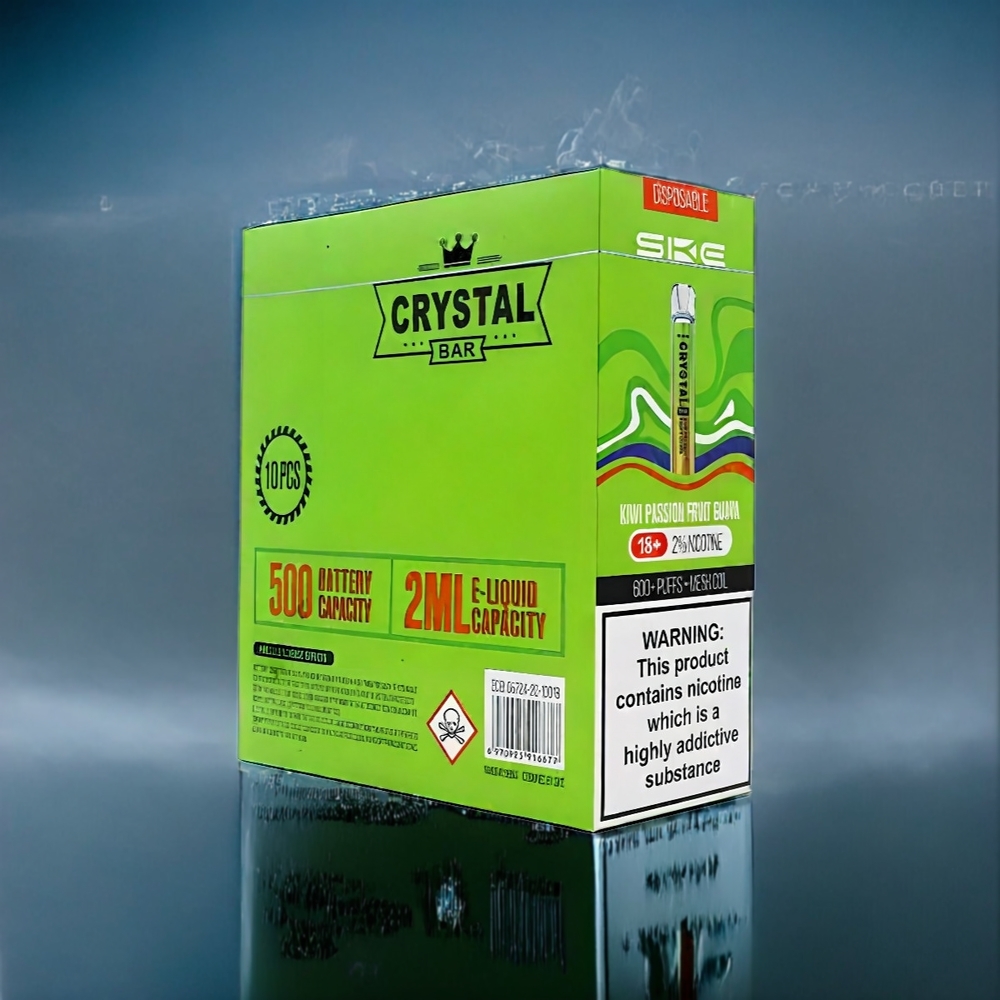 Kiwi Passion Guava SKE Crystal BAR 600 2% Sverige Grossist 500mAh Mesh Coil