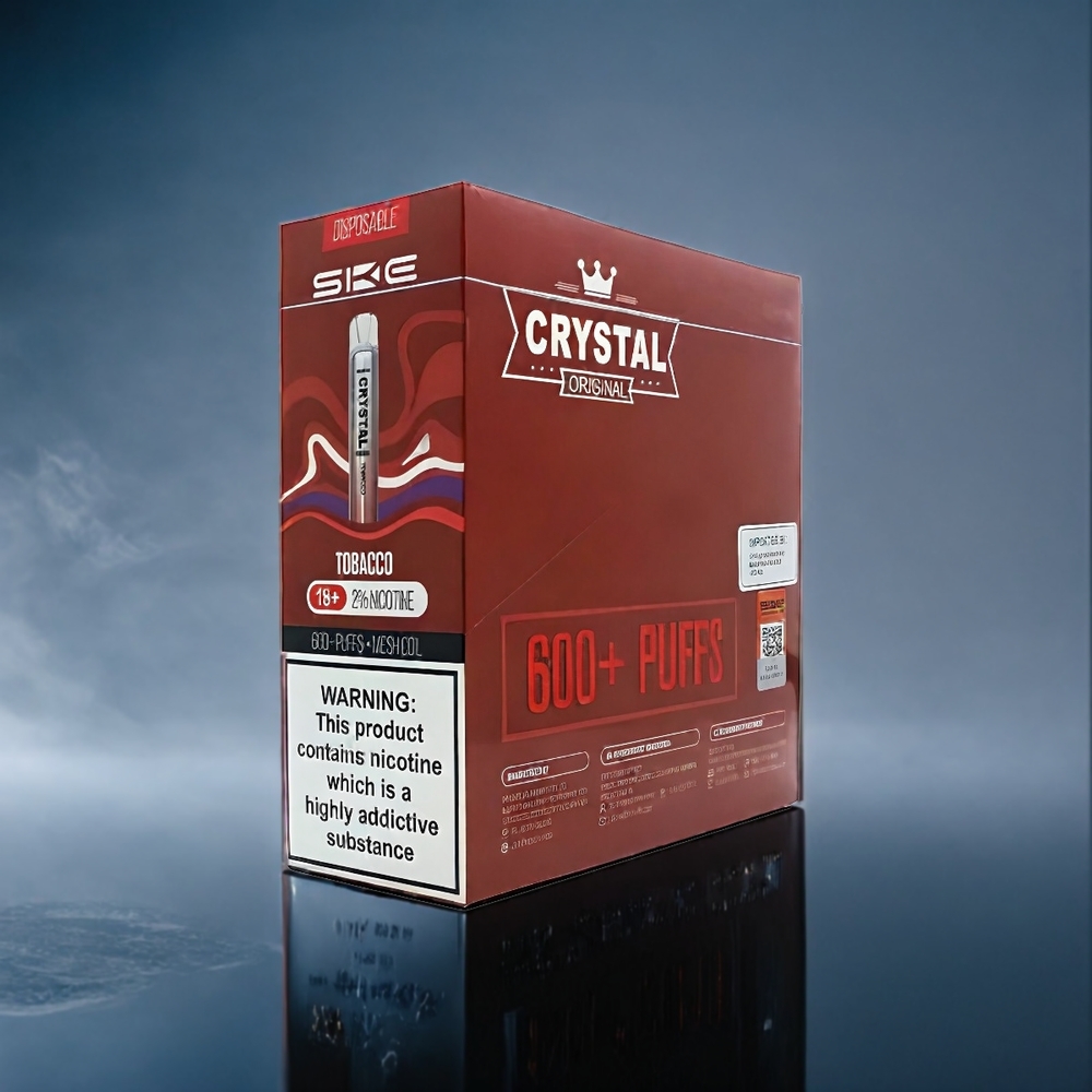 Läcker Smak Kombination SKE Crystal BAR 600 0% Nikotin 500mAh Sverige Grossist Rostfritt Stål PCTG 2.0ml Vätskevolym Mesh Coil