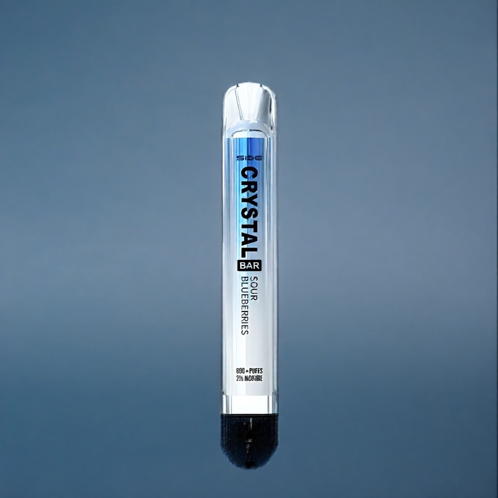 Sur Blåbär SKE Crystal Bar Sverige Grossist 600 Puffar 2.0ml 500mAh Mesh Coil