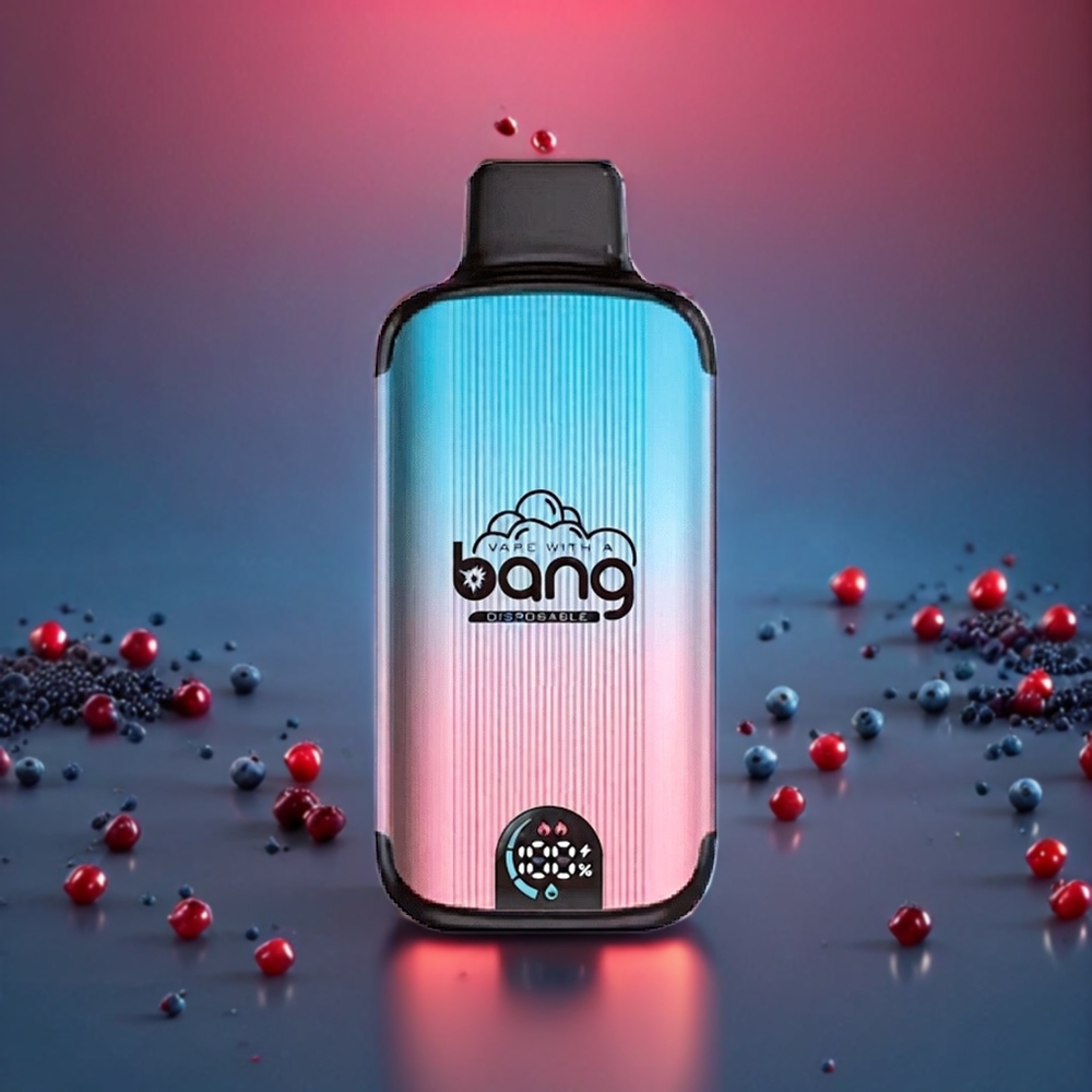 Bang 20000 Puffs 13400mAh Typ-C Dual Mesh Smart Screen Sverige Grossist Blåbär Hallon