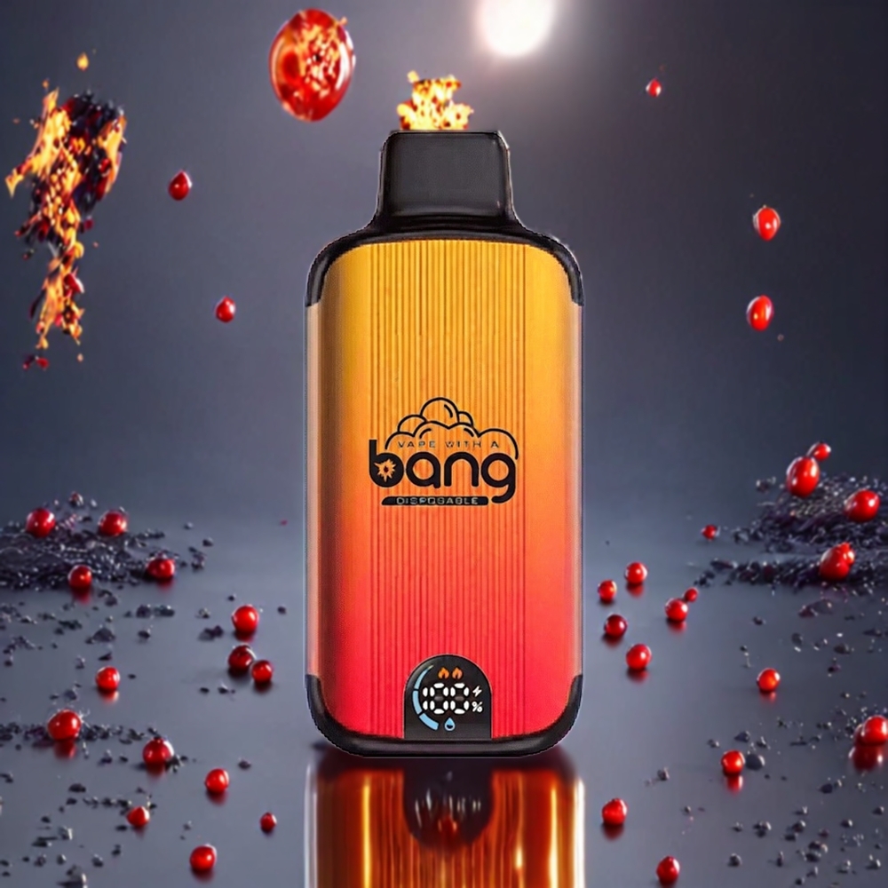 Bang 20000 Puffs 13400mAh Typ-C Dual Mesh Smart Skärm 0%,2%,3%,5% Nikotin Sverige Grossist Röda Tjur