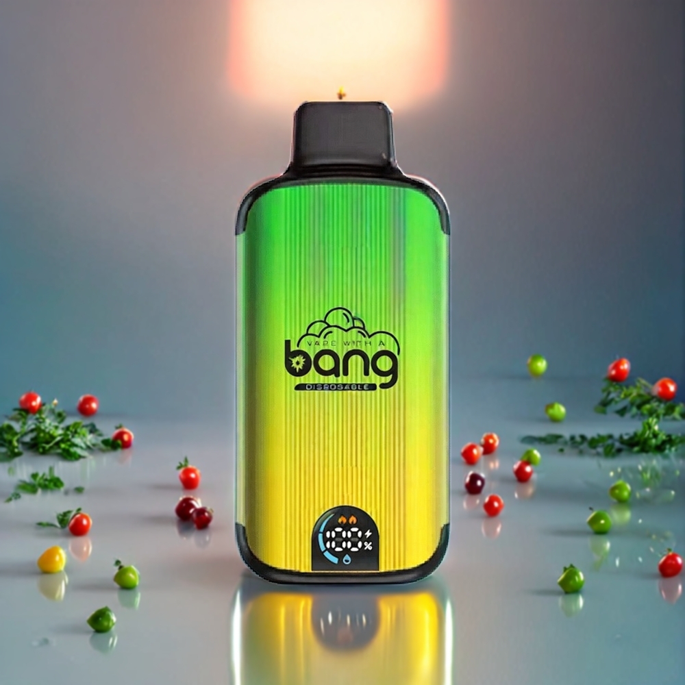 Bang 20000 Puffs 20000 Drags Hållbar 13400 Batteri Typ-C Laddningsport Dual Mesh Heating Coil Smart Skärm 0% 2% 3% 5% Nikotin Mynta Sverige Grossist