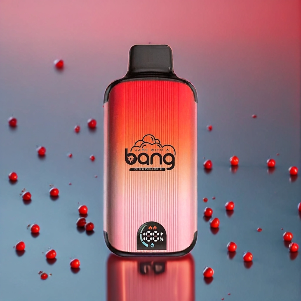Bang 20000 Puffs Sverige Grossist Hållbar 13400 Batteri Typ-C Laddningsport Dual Mesh Värmeelement Smart Skärm 0%,2%,3%,5% Nikotin Hallon Vattenmelon