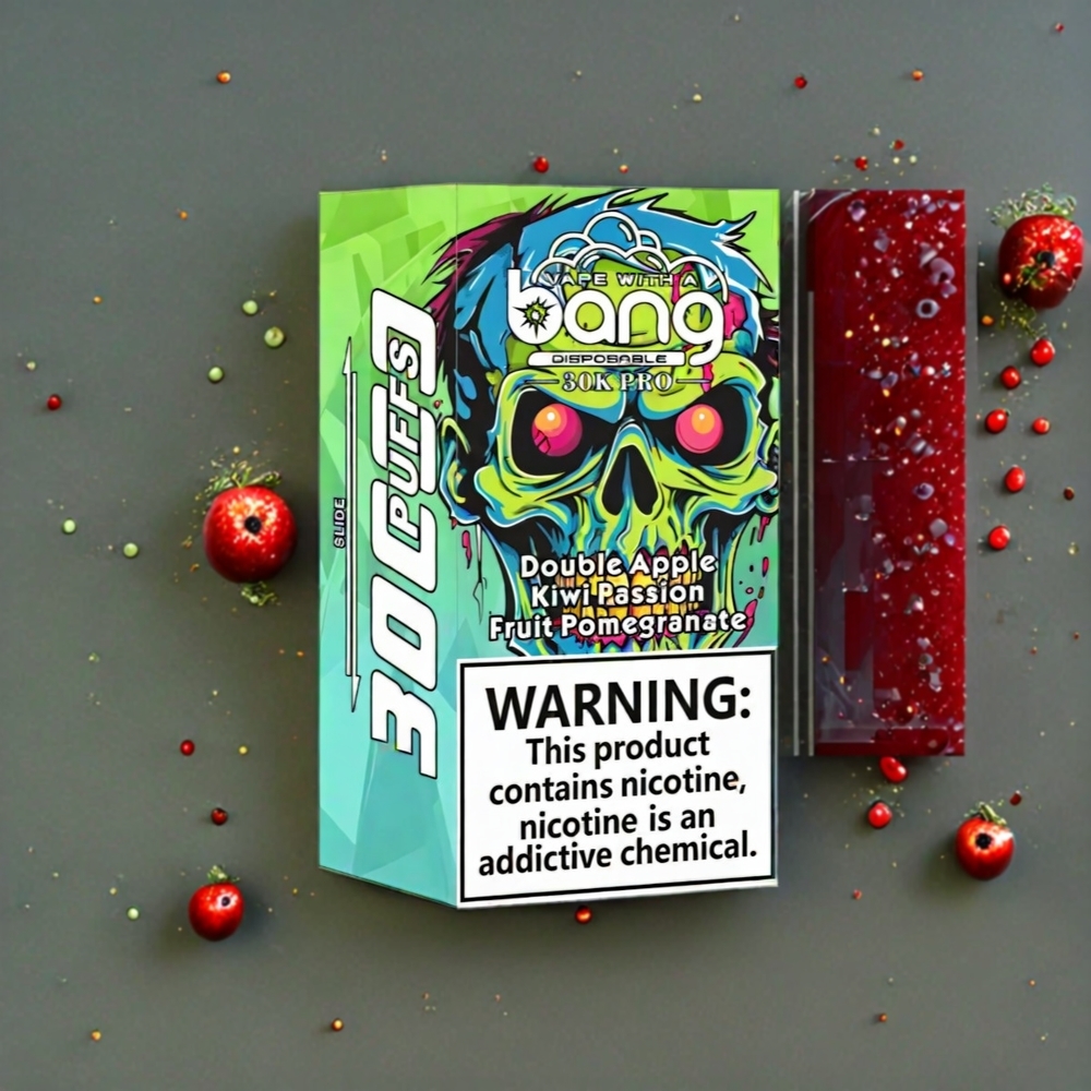 Bang 30K Pro 30000 Puff Dual-Flavor System Sverige Grossist Dubbel Äpple & Kiwi Passionfrukt Granatäpple