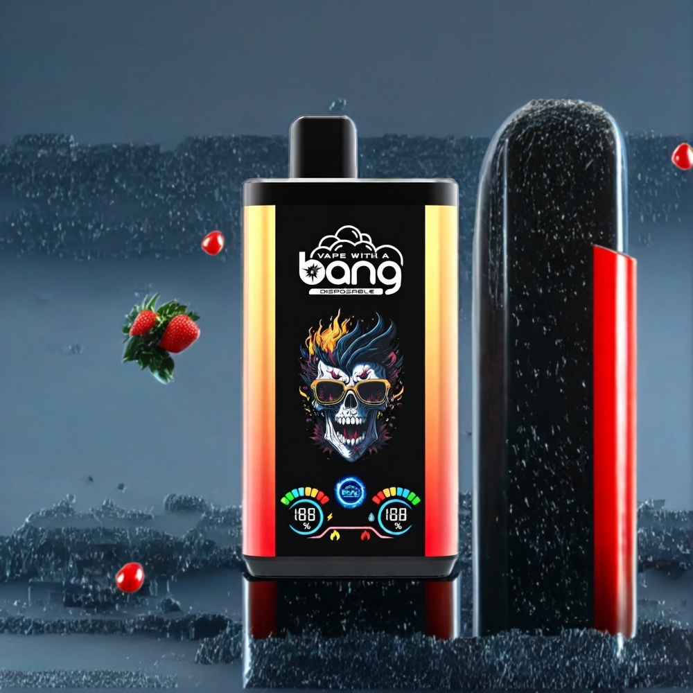 Bang 30K Pro 30000 Puff Dual-Smak System 36ml 550mAh Sverige Grossist Svart Drake Is & Jordgubb Banan