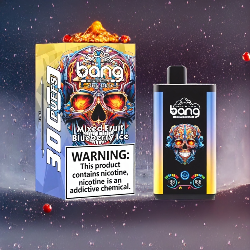 Bang 30K Pro 30000 Puffar Dual-Flavor System Sverige Grossist Blandad Frukt & Blåbärs Is