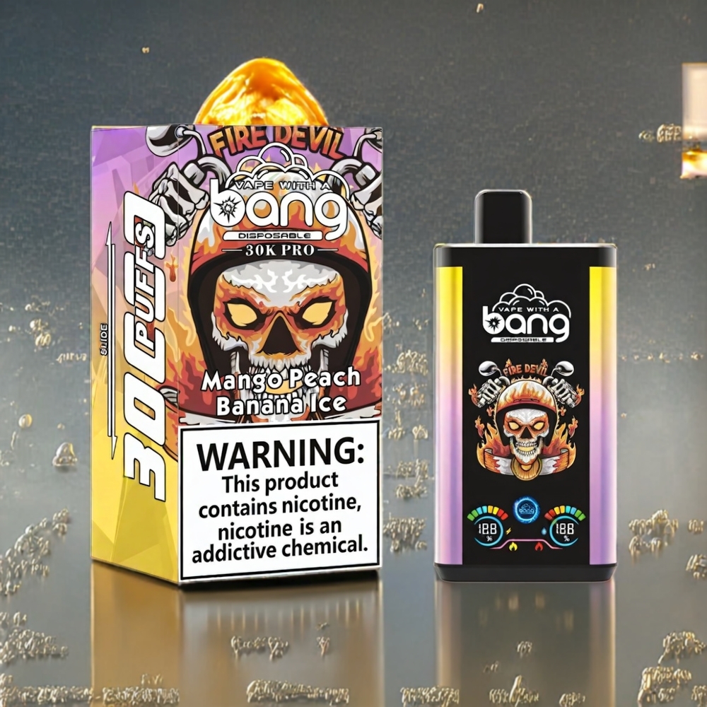 Bang 30K Pro 30000 Puffar Dual-Smak System 36ml Sverige Grossist Mango Persika & Banan Is