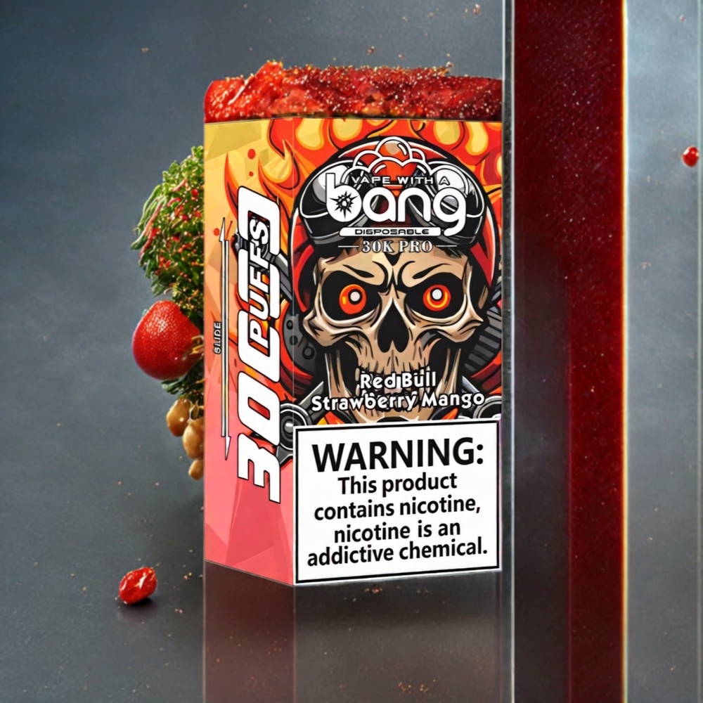 Bang 30K Pro 30000 Puffar Dual-Smak System 36ml Sverige Grossist Rödbull & Jordgubb Mango