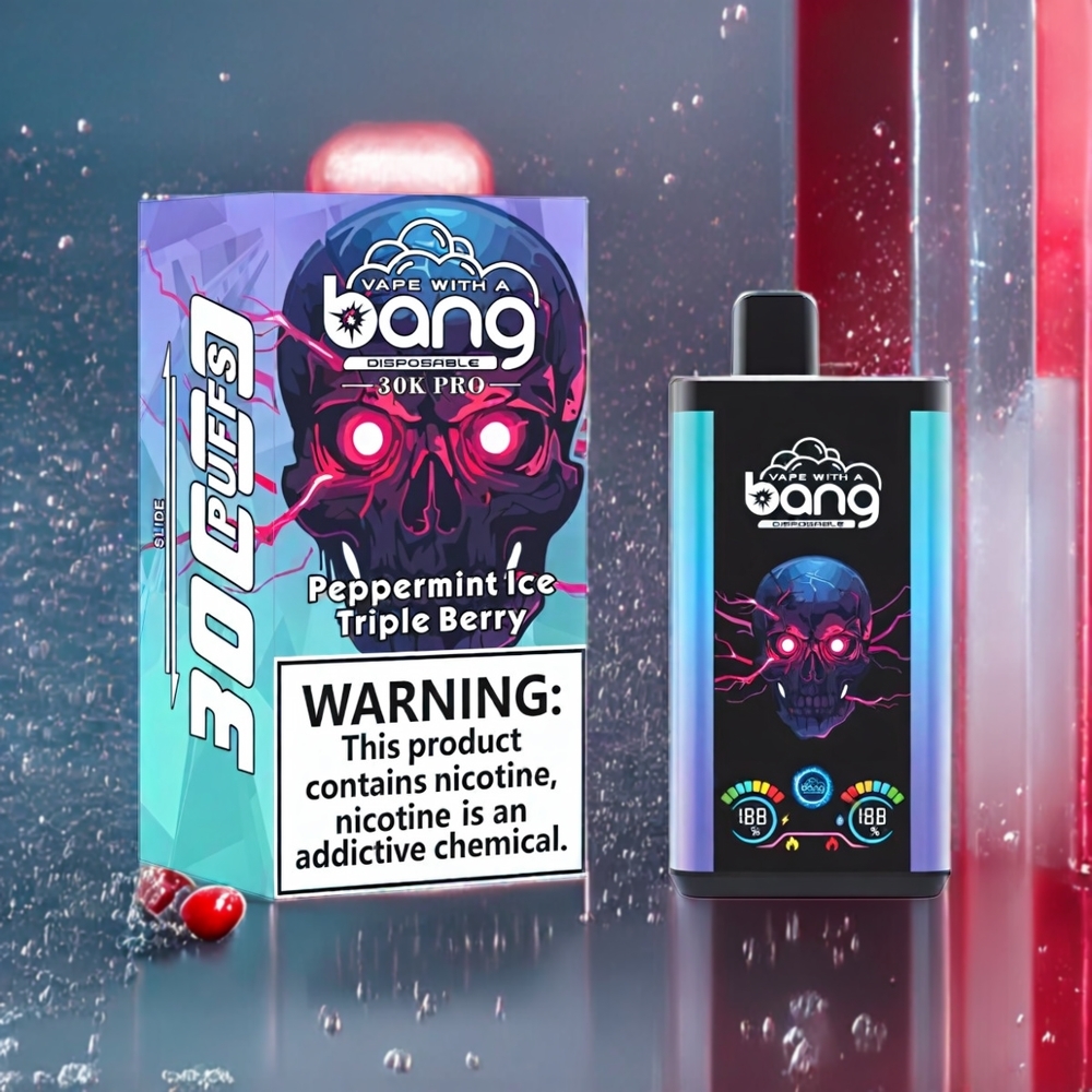 Bang 30K Pro 30000 Puffar Dual-Smak System Sverige Grossist Pepparmynt Is & Trebär