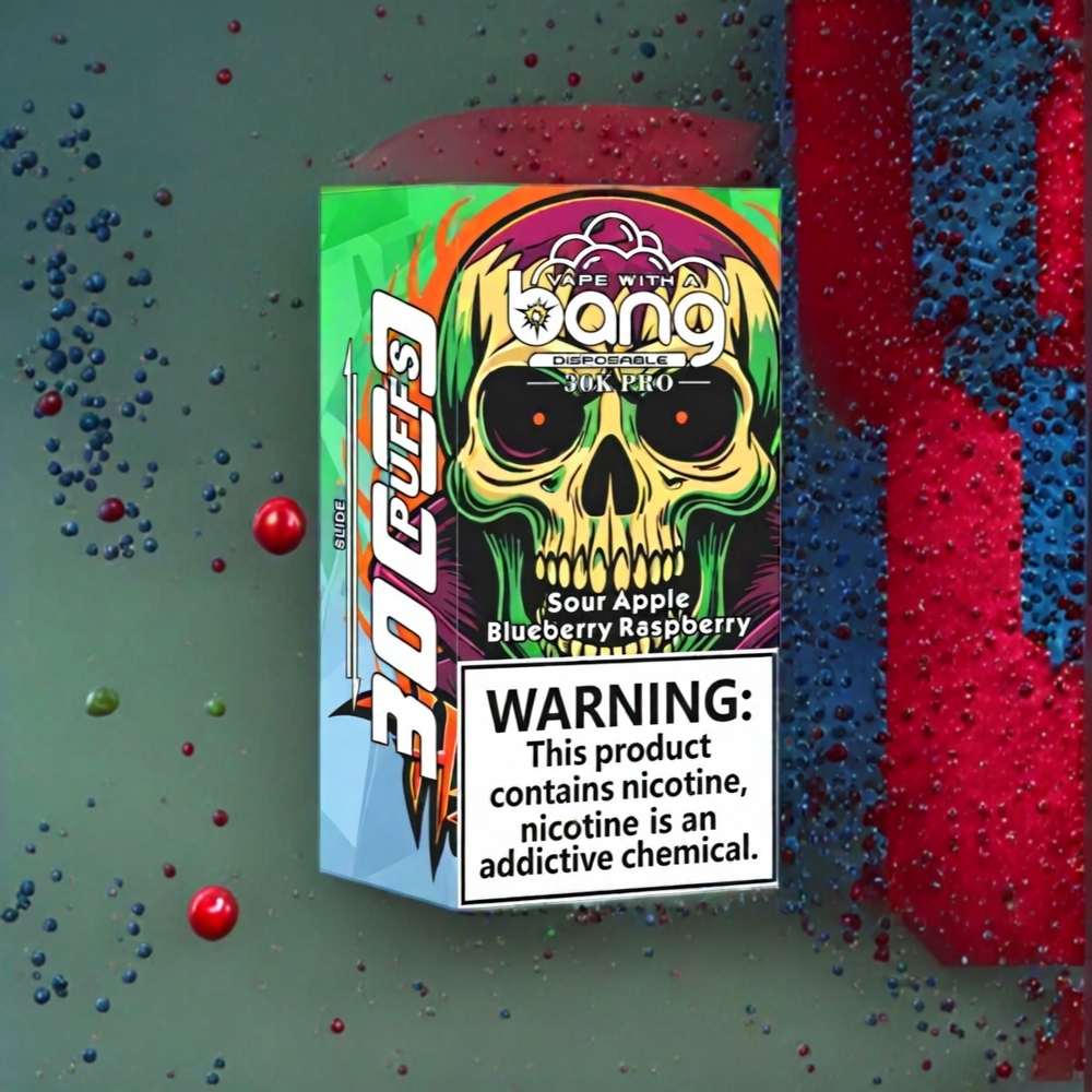 Bang 30K Pro 30000 Puffs Dual-Smak System 36ml 550mAh Sverige Grossist Suräpple & Blåbär Hallon