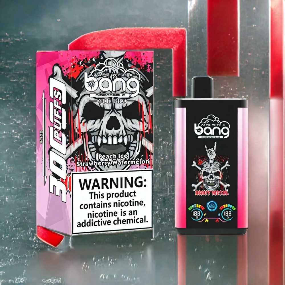 Bang 30K Pro 30 000 Puffar Dual-Smak System Sverige Grossist Persika Is & Jordgubbe Vattenmelon