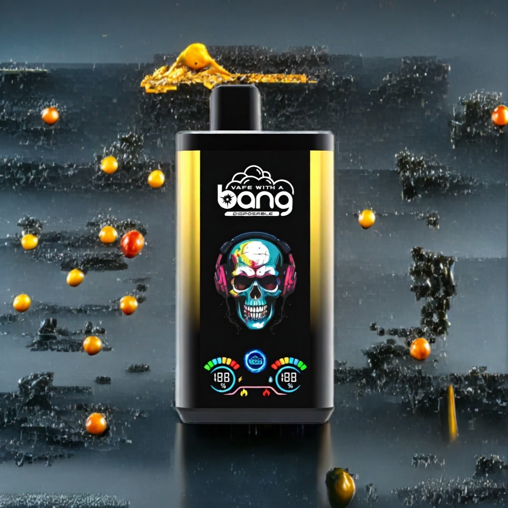 Bang Pro 30K 30000 Puffs Dual-Flavor System 36ml 550mAh Sverige Grossist Svart Drake Is & Mango Ananas Persika