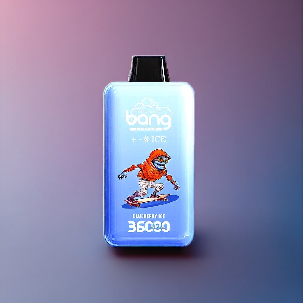 Bang 36000 Ice Level 36ml 850mAh 1.0 Ohm Sverige Grossist Blåbär Is