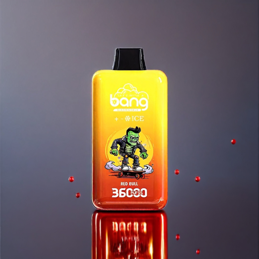 Bang 36000 Ice Level 36ml Sverige Grossist Enkel Ohm Röd Tjur