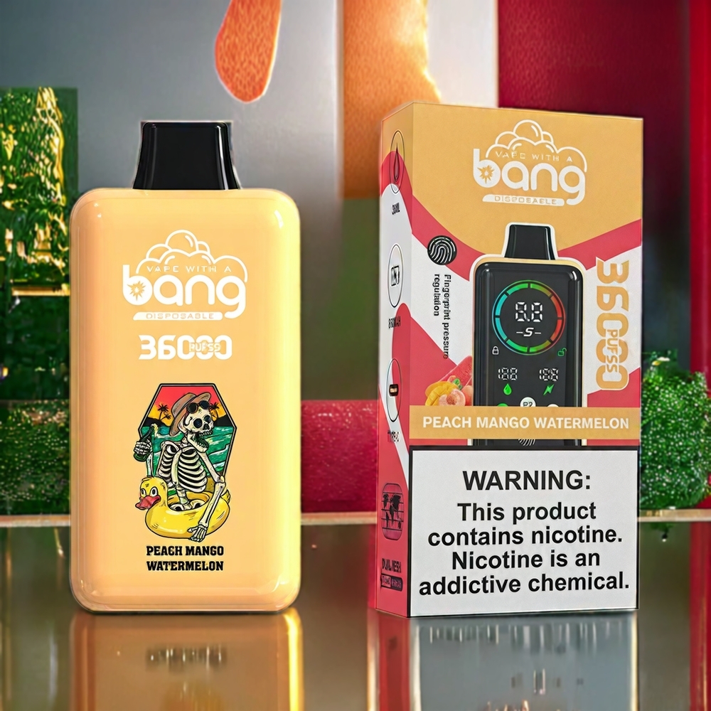 Bang 36000 Power 36000 Puffar 36ml 850mAh Sverige Grossist Persika Mango Vattenmelon