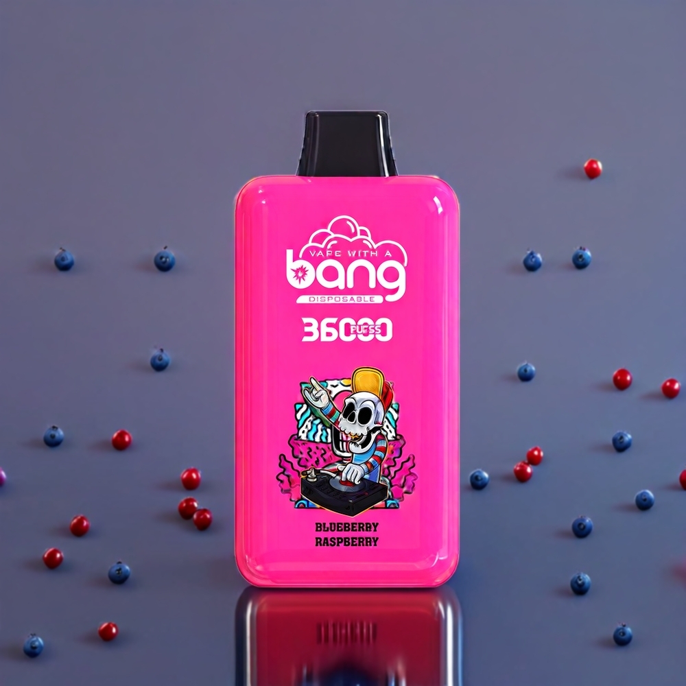 Bang 36000 Power 36000 Puffs 36ml Blåbär Hallon Sverige Grossist