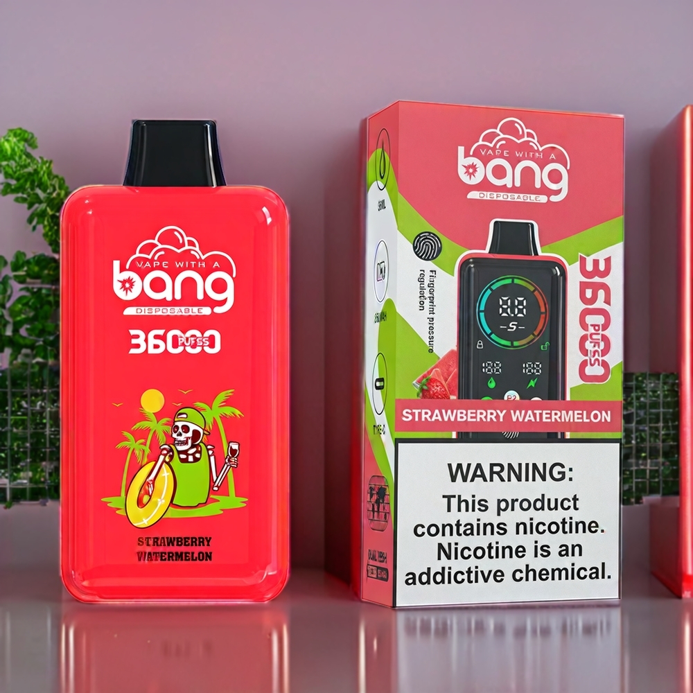 Bang Power 36000 0% Nikotin 850mAh Sverige Grossist Jordgubb Vattenmelon