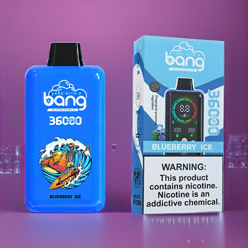 Bang Power 36000 Puff Sverige Grossist 850mAh 36ml Blåbär Is