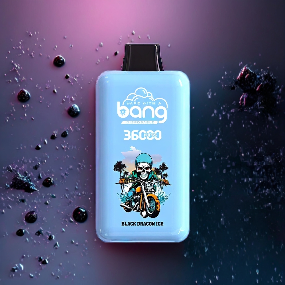 Bang Power 36000 Puffar 36ml 850mAh Sverige Grossist Svart Drake Is
