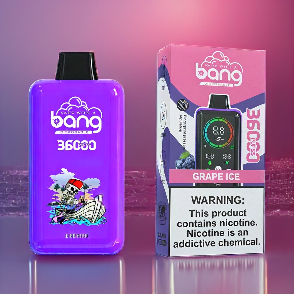 Bang Power 36000 Puffar 850mAh 36ml Sverige Grossist Druvis Is