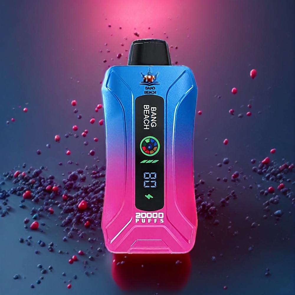 Bang Beach 20000 Puffs Smart Skärm Sverige Grossist Blåbär Hallon