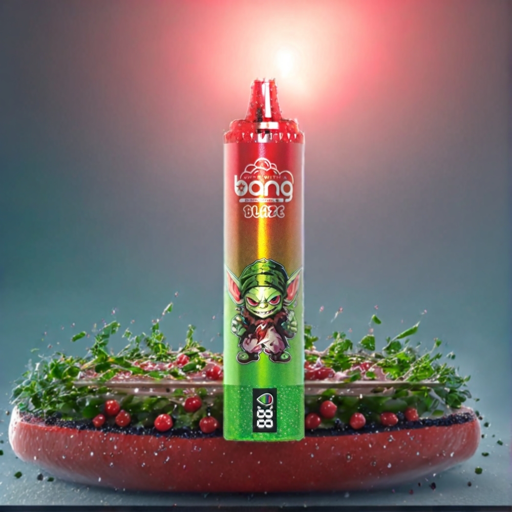 Bang Blaze Tornado 20000 Puffs Typ-C Laddning Justerbar Luftflöde 0%,2%,3%,5% Nikotin Vattenmelon Sverige Grossist