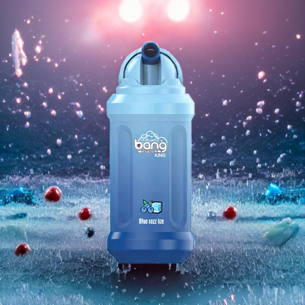 Bang King 12000 Puffar 23ml 650 mAh Sverige Grossist Blå Hallon Is